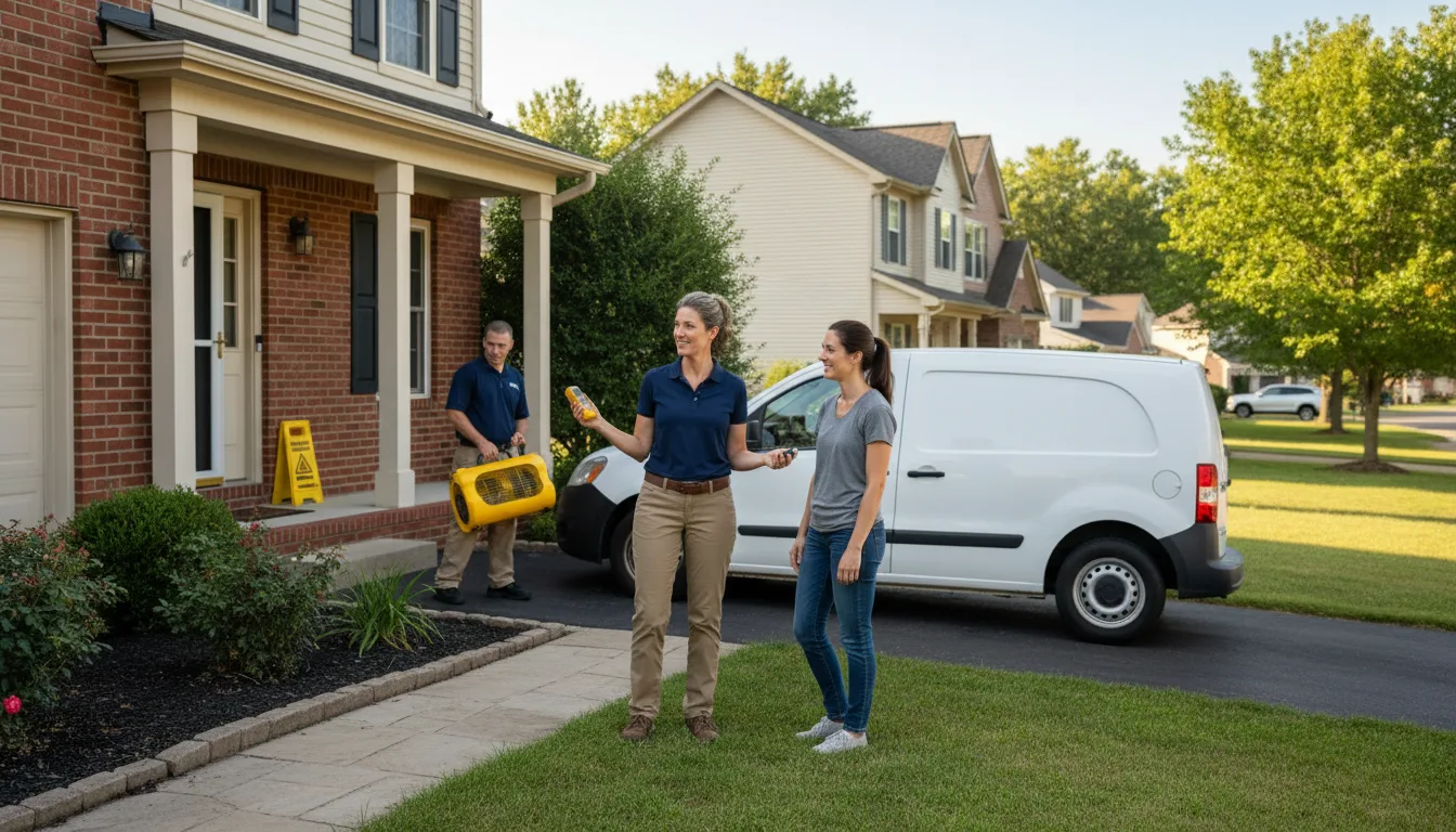 Residential water damage restoration in Cambridge, VT